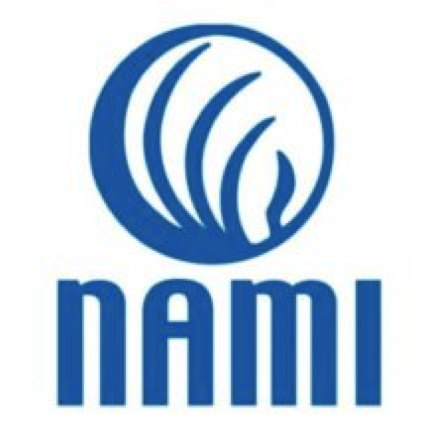 NAMI logo promoting the National Alliance on Mental Health website as a resource.