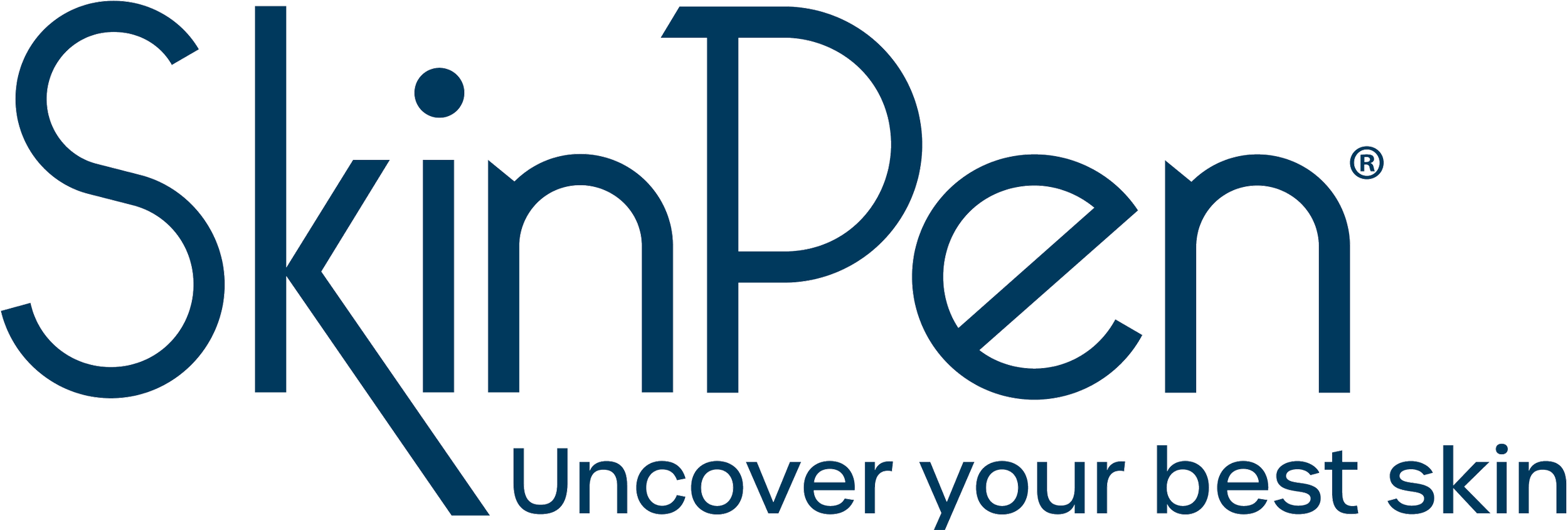 SkinPen logo with the tagline 'Uncover your best skin'