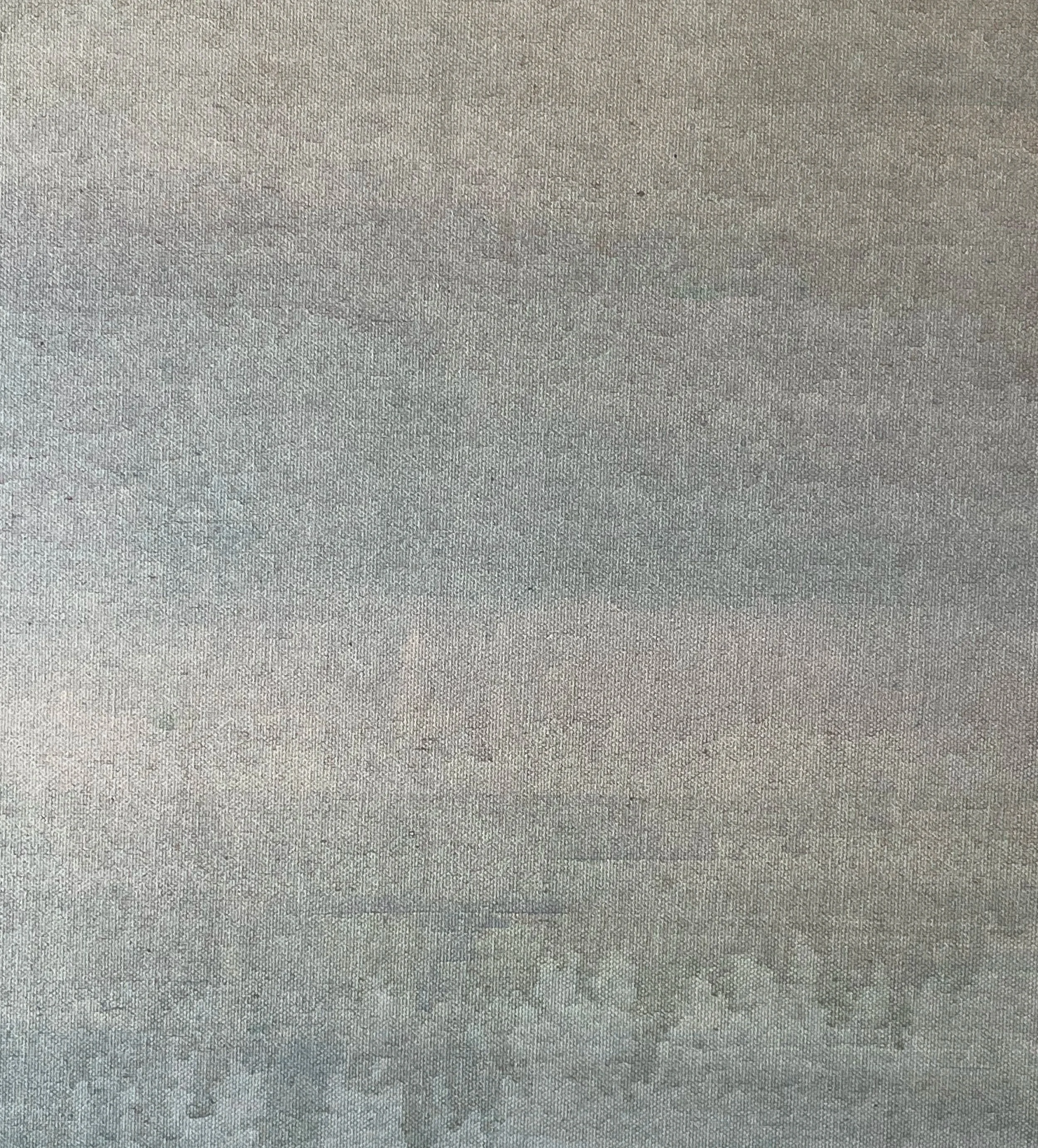 A textured, greyish surface, possibly fabric or paper.
