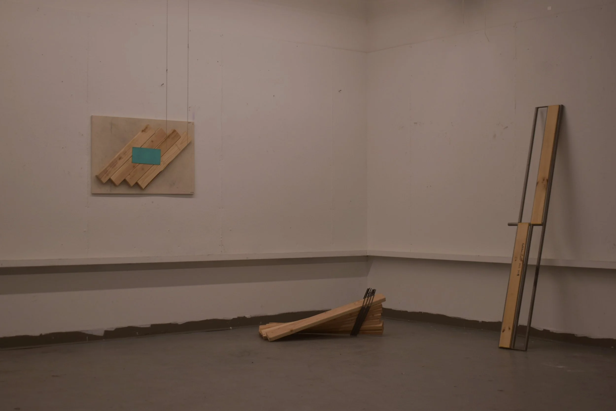2021 Object 1, 2, 3, wood and metal