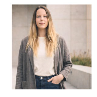 Hannah O'neill outside confident