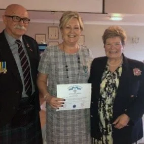 Rona Grimmer - awarded Silver Croix d'honneur