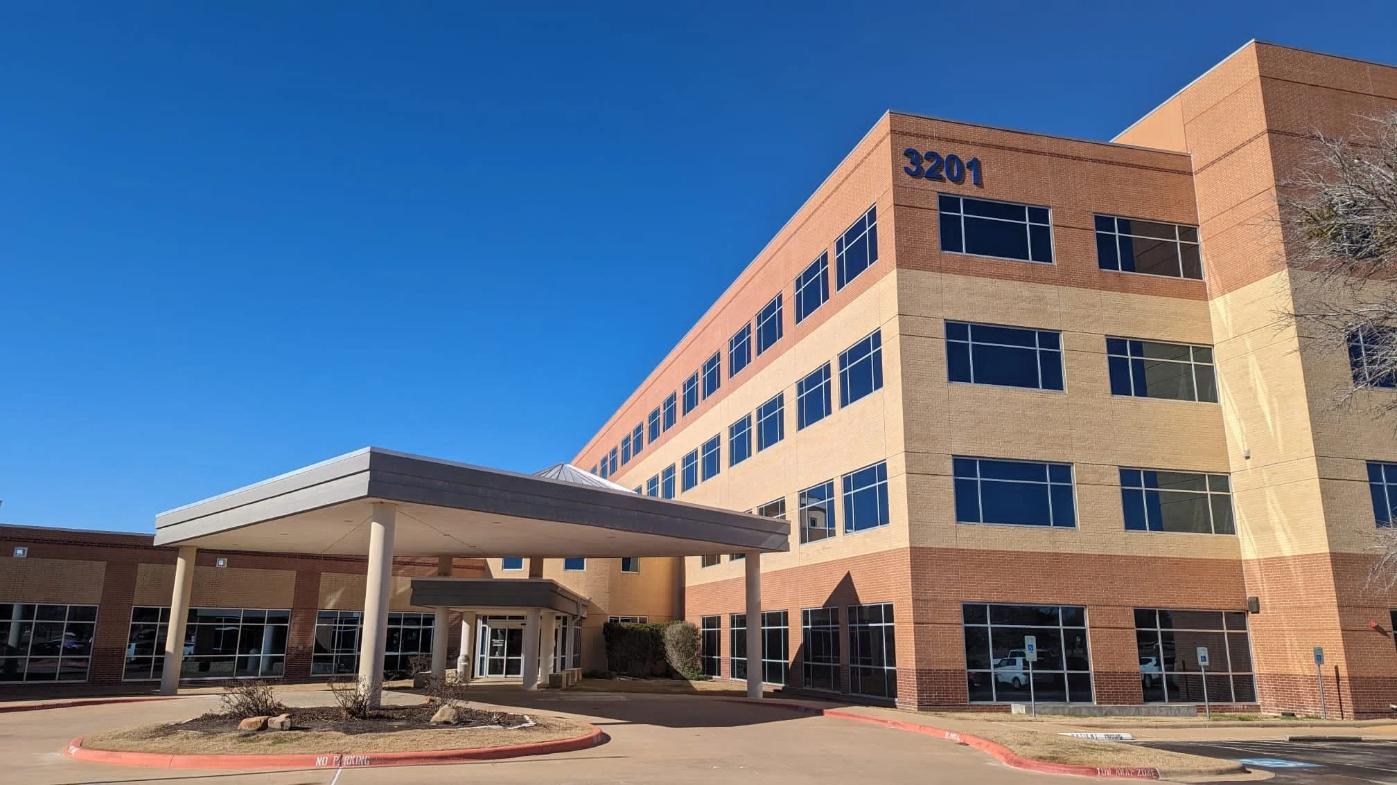 front of office building
