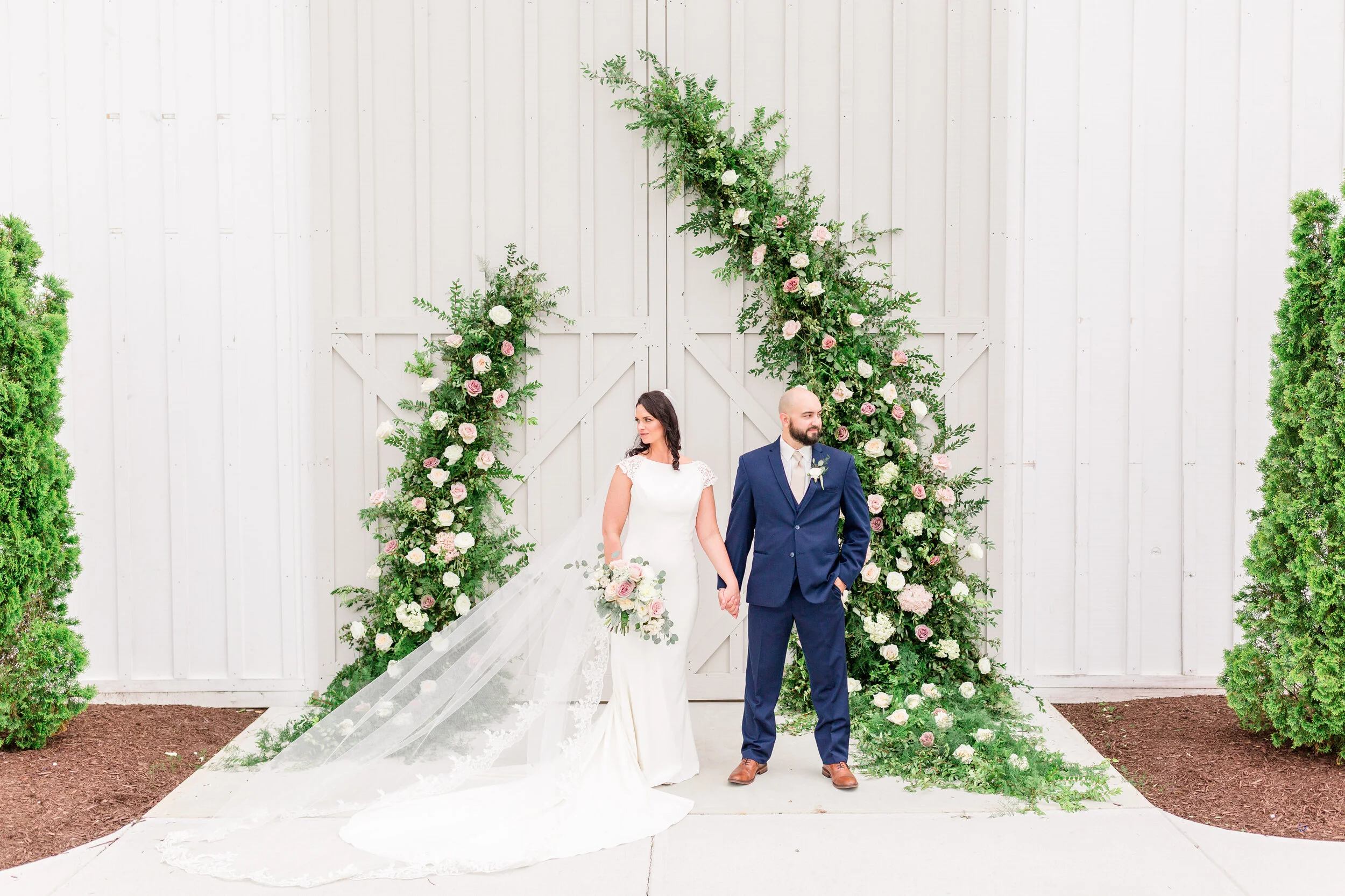 Photography by Cassidy MR // Venue Kylan Barn // Coordinator A Touch of Jules // Hair Shapers Salon // Makeup Rebecca Ritchie // Gown Pronovias at Garnish Boutique