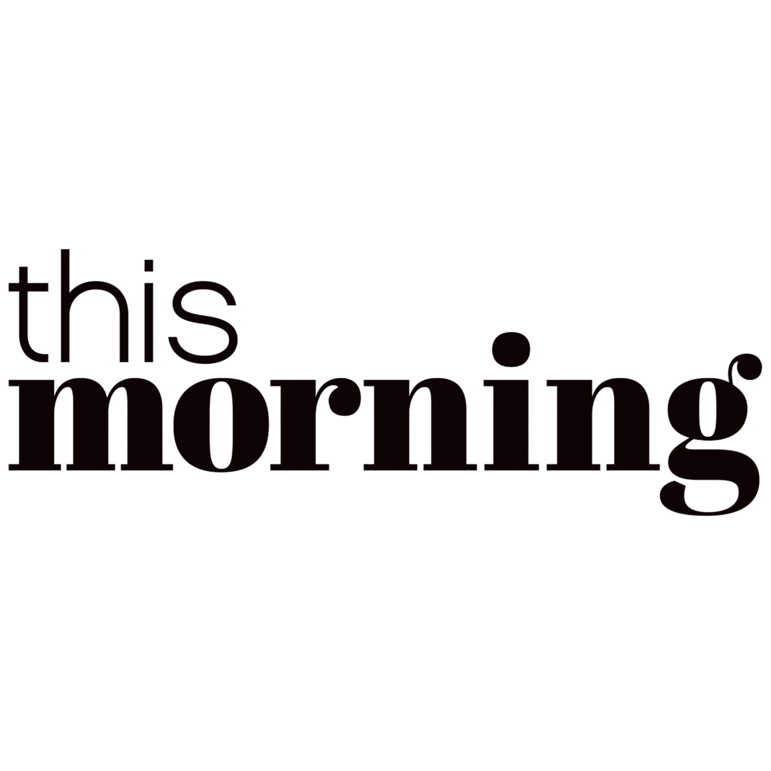 Close-up of a black background with red text that reads 'this'. The text is large and prominent.