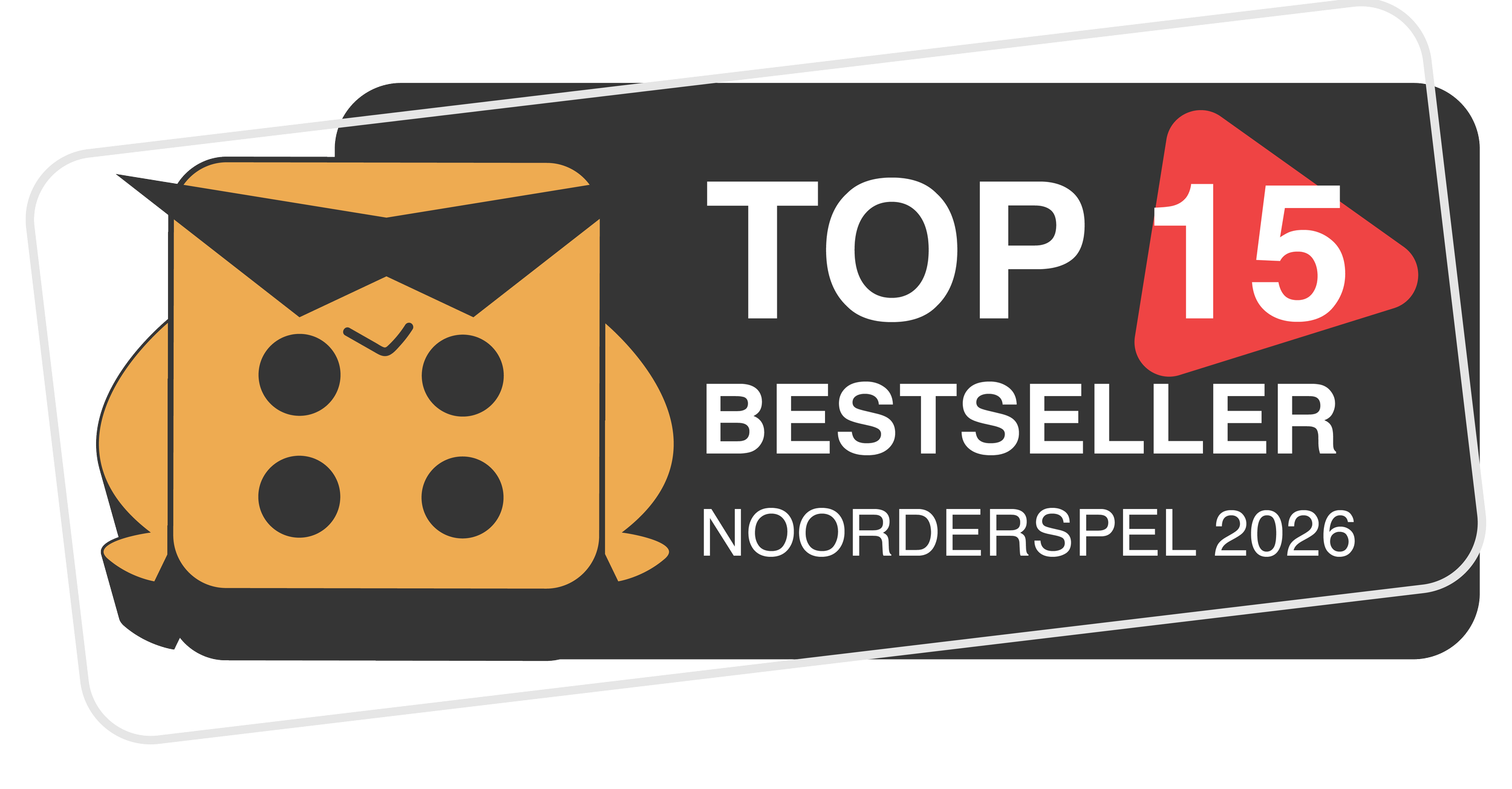 Bestseller sticker voor bordspel donderstenen bij Noorderspel 2026