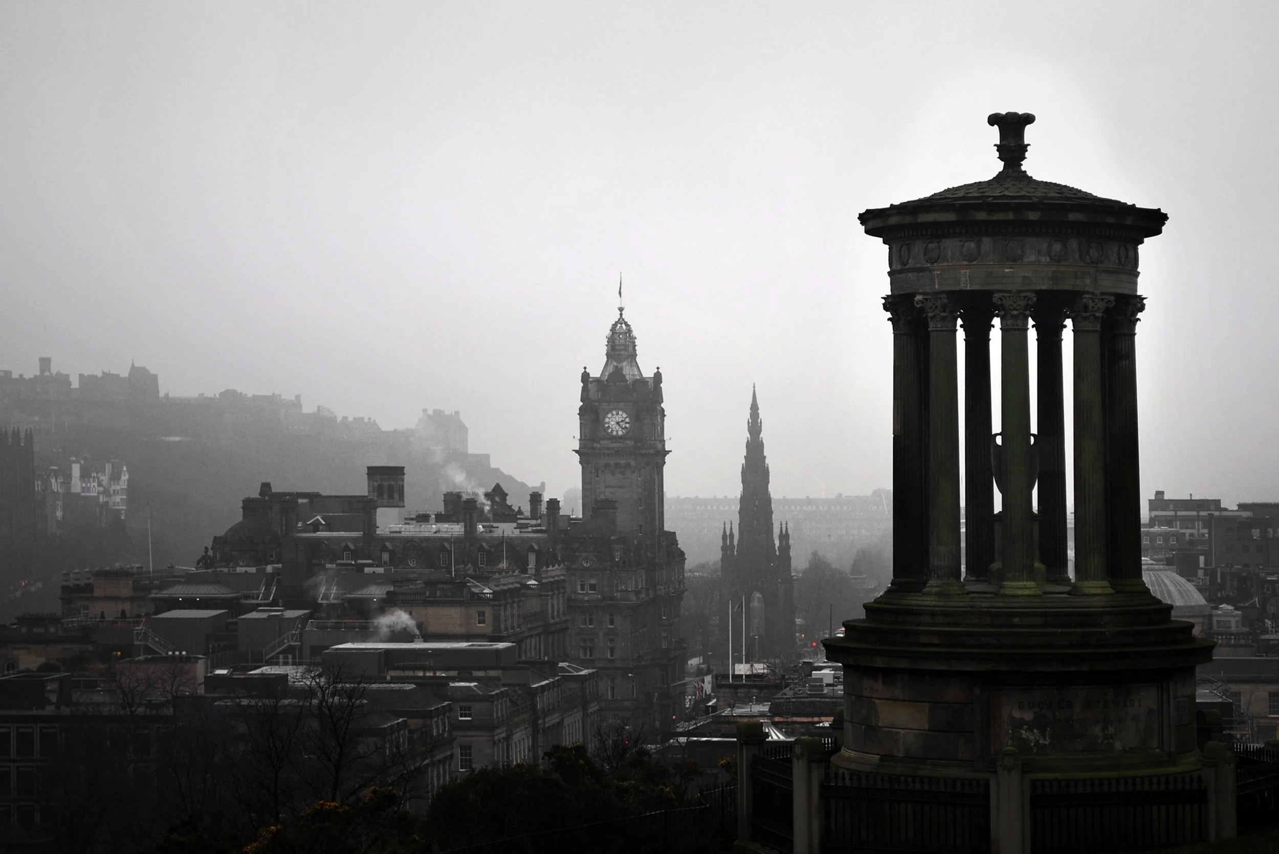 A view of the Edinburgh skyline from Calton Hill