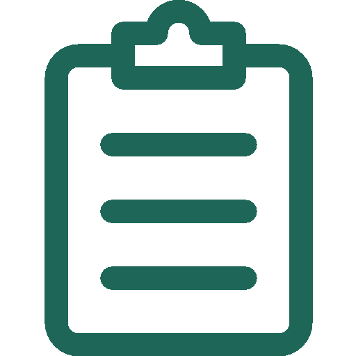 Icon of a clipboard with a checklist