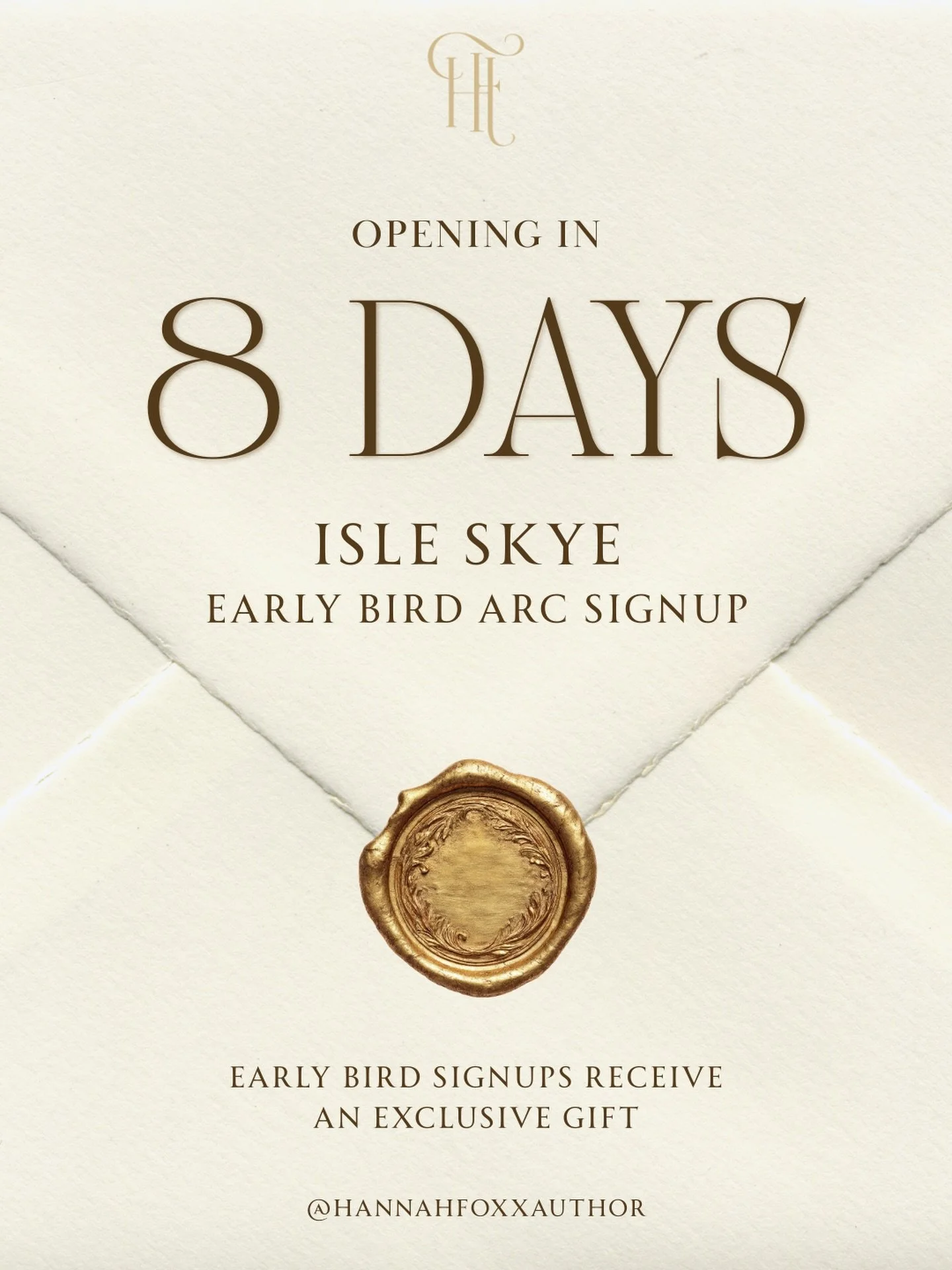 The countdown is on! 🕚

Early bird ARC applicants will receive an exclusive gift! Applications open Oct 1 📖

Comment below if you want the link FIRST!