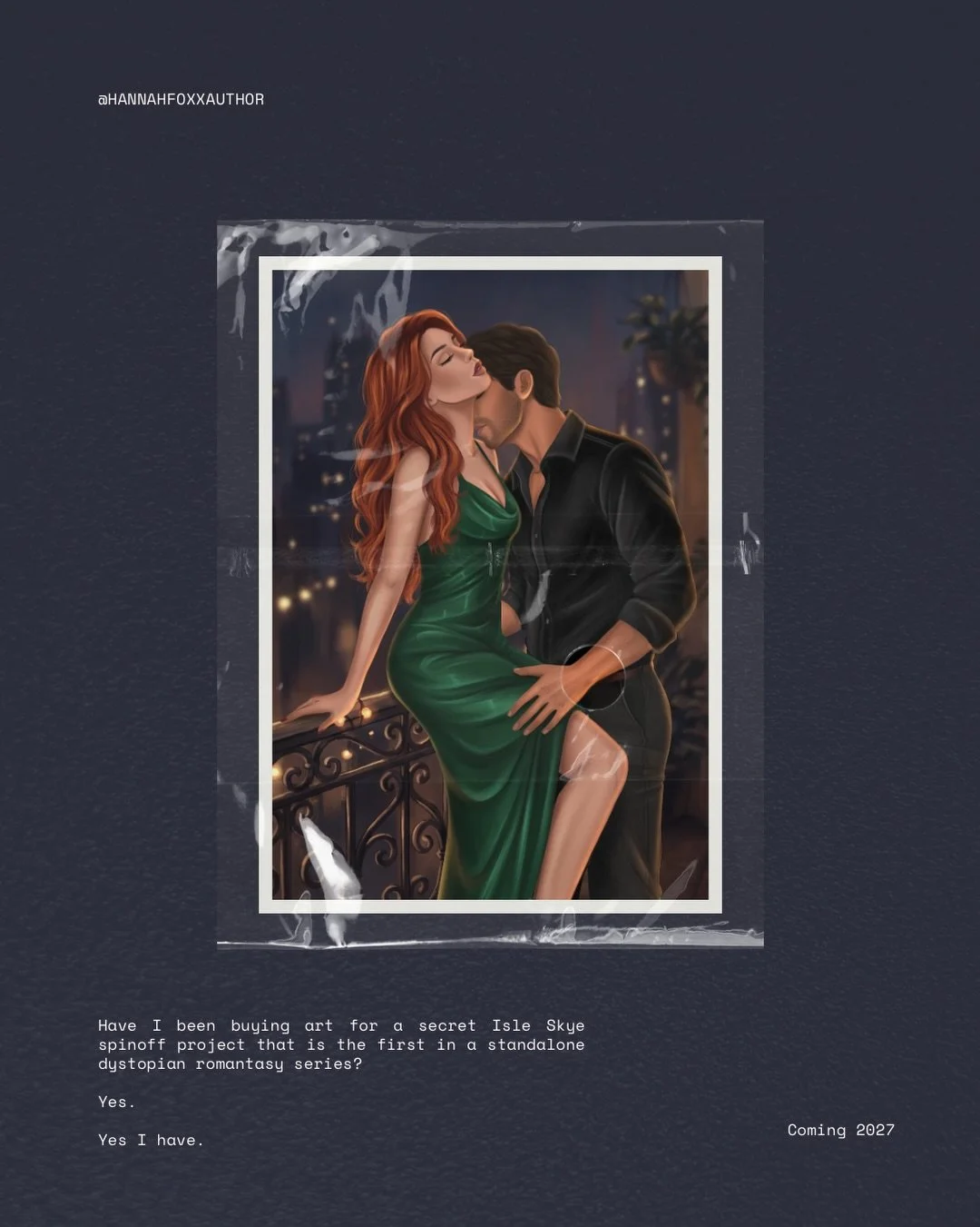 Have I been buying art for a secret Isle Skye spinoff project that is the first in a standalone dystopian romance series? 

Well, yes.
Yes I have. 

Enjoy your first peek. It&rsquo;s gonna be 🔥🔥

Art by @irdeinfierno_art