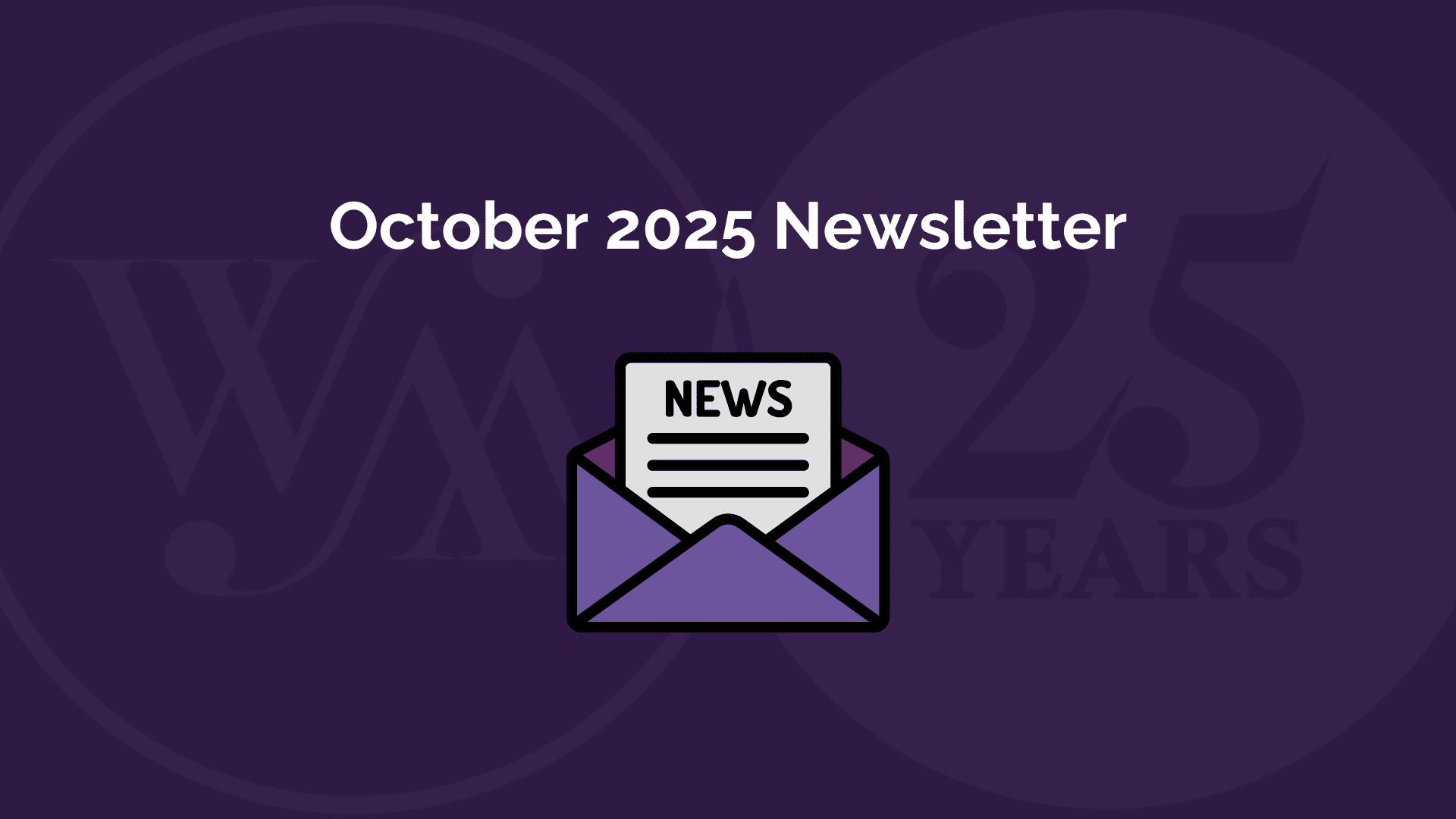 October 2025 Newsletter