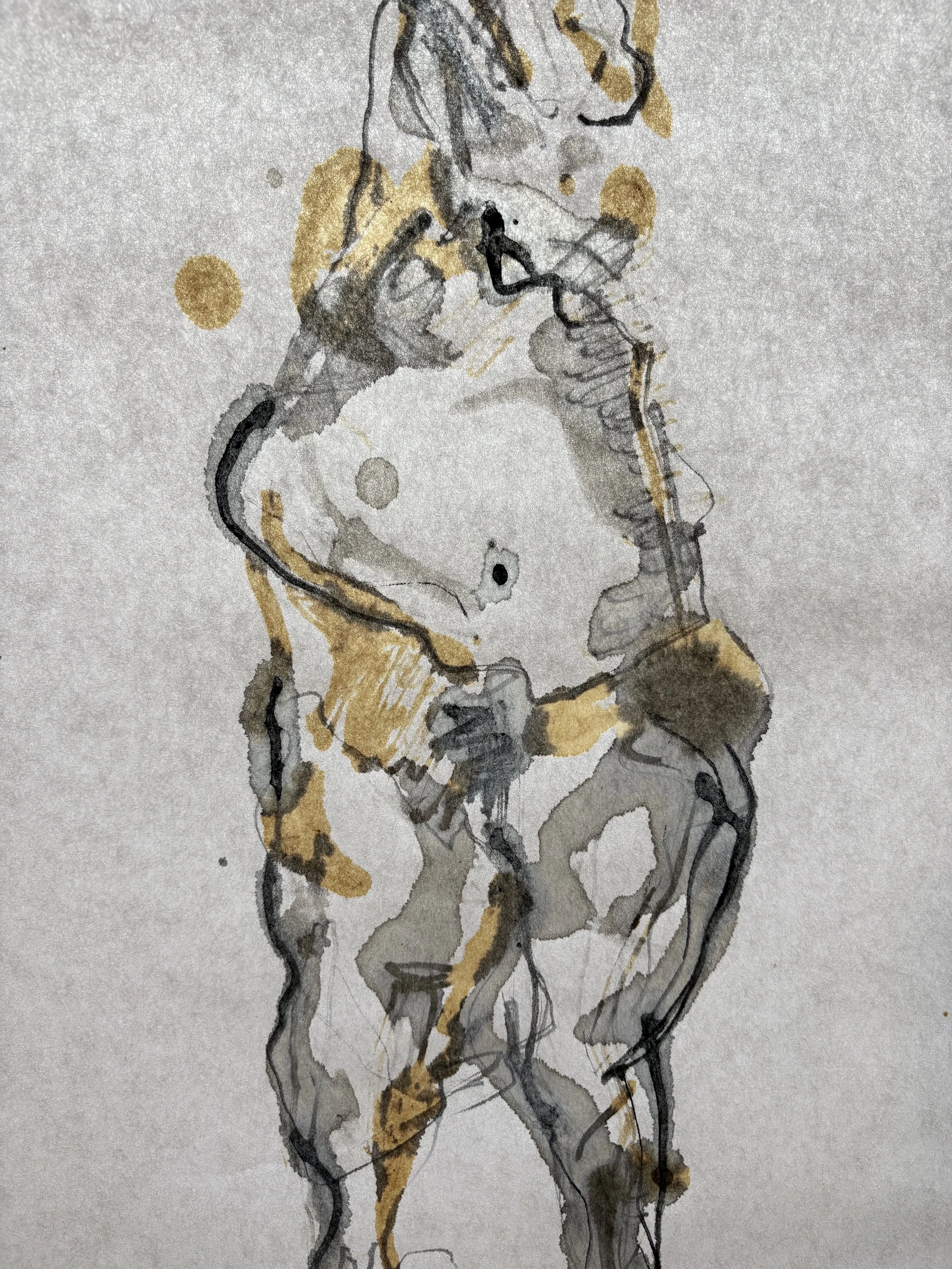 Natural Ink Drawing: Stick Figure 