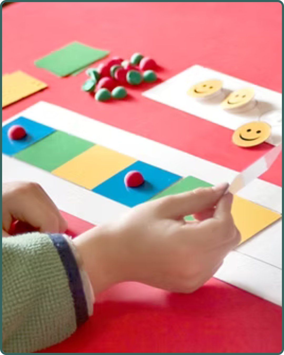 The Therapy Hub -  Applied Behavior  Analysis Therapy Services in Manahawkin, NJ - A child doing therapy with stickers