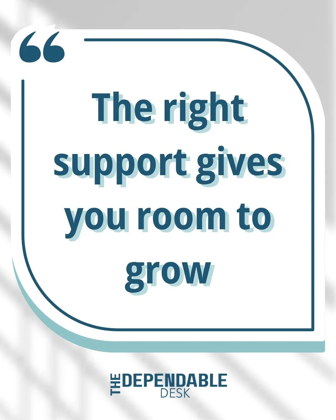 💡 The right support can make a huge difference to how you work.

It can give you back time, take some of the pressure off and give you space to focus on where your business is going.

Support should fit your business and the way you work. That's why