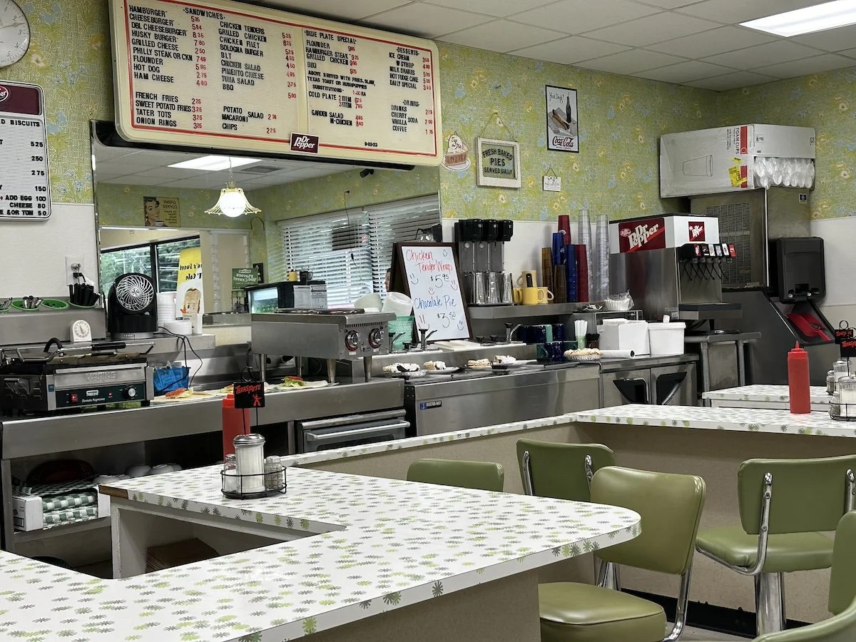 Interior of Sweet-T-Cafe in West Jefferson, NC.