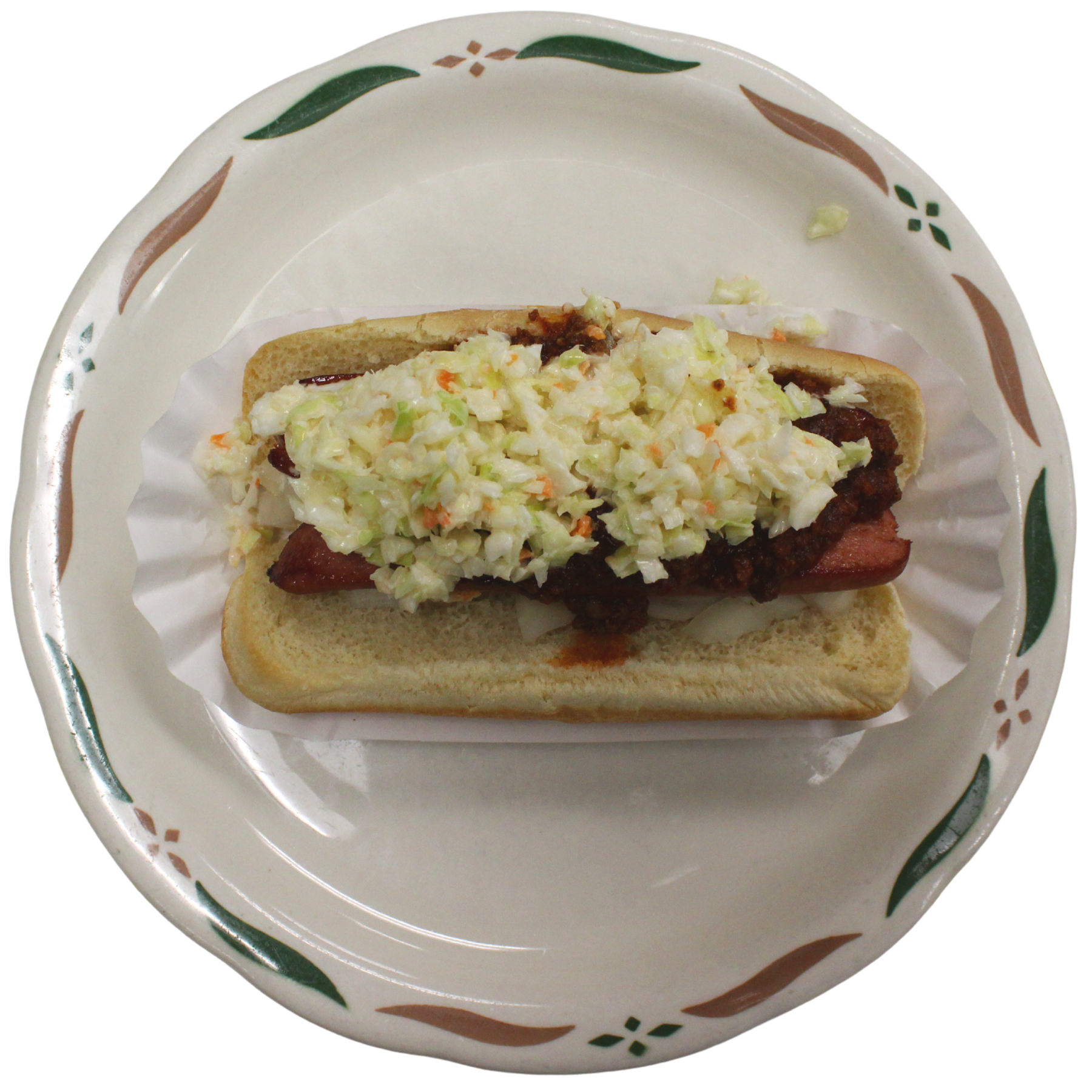 Classic hot dog with slaw at Sweet-t-cafe.