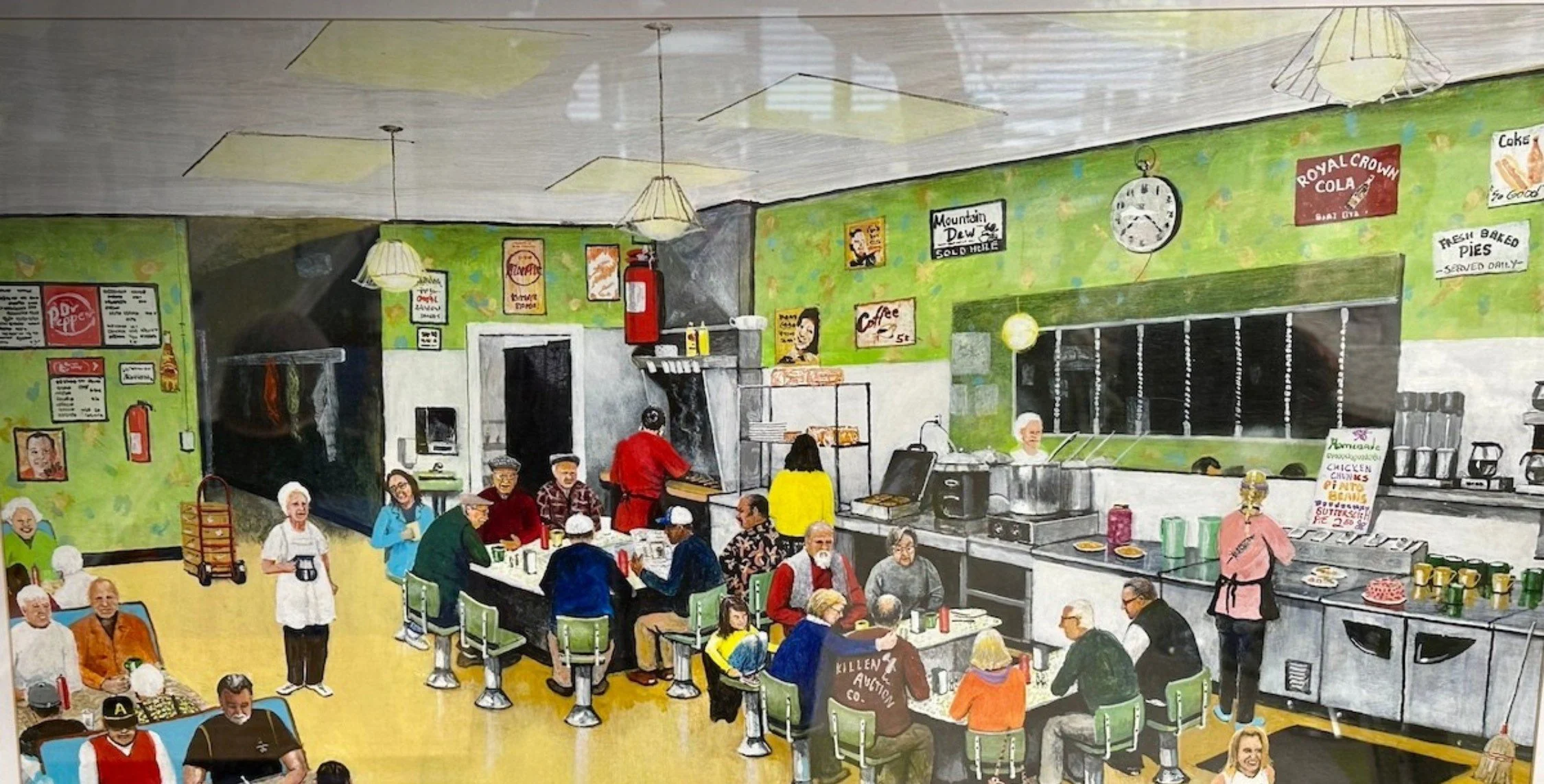 Painting of Sweet-T-Cafe in West Jefferson NC