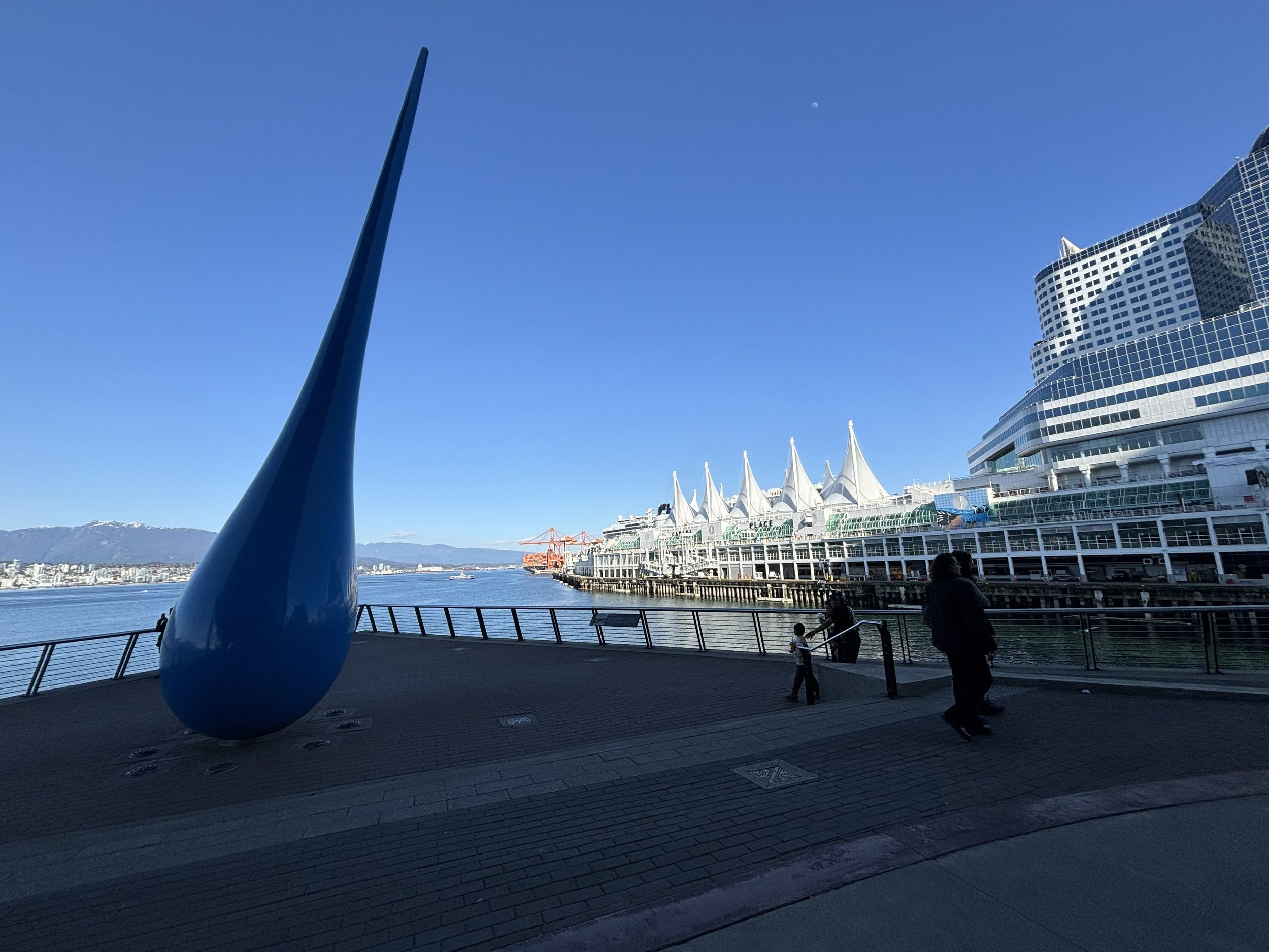 Sculpture near the water