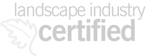 Logo of the landscape industry with the word 'certified' and a leaf with a checkmark.