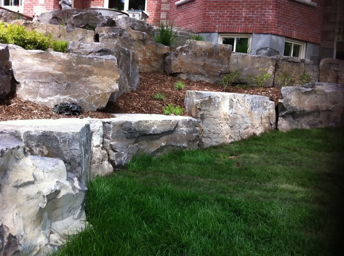 Great character of the limestone chunks