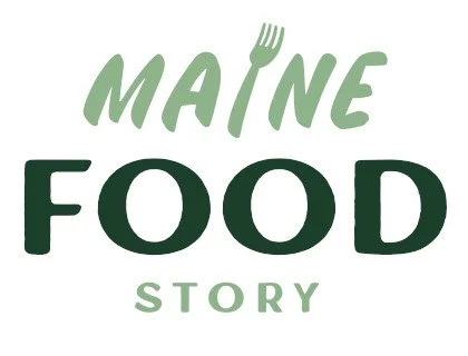 Logo for the Maine Food television show Maine Food Story