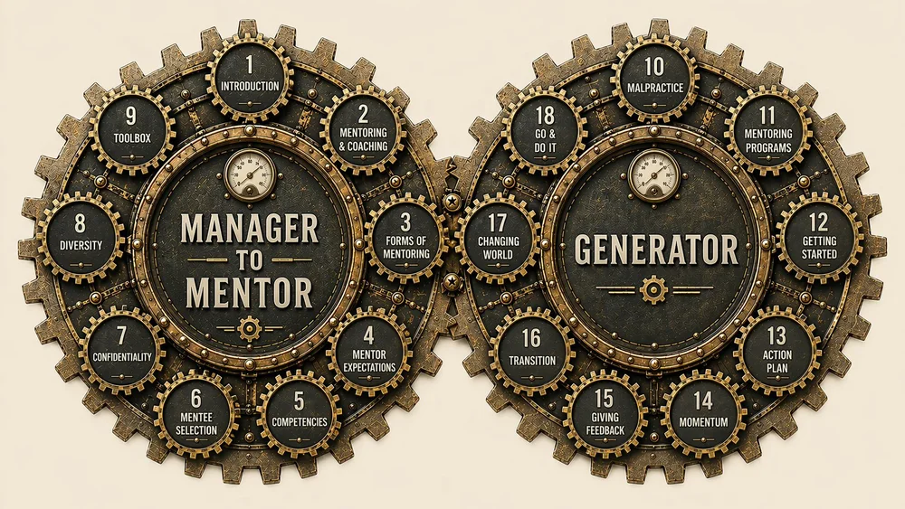 The Generator: eighteen chapters of From Manager to Mentor
