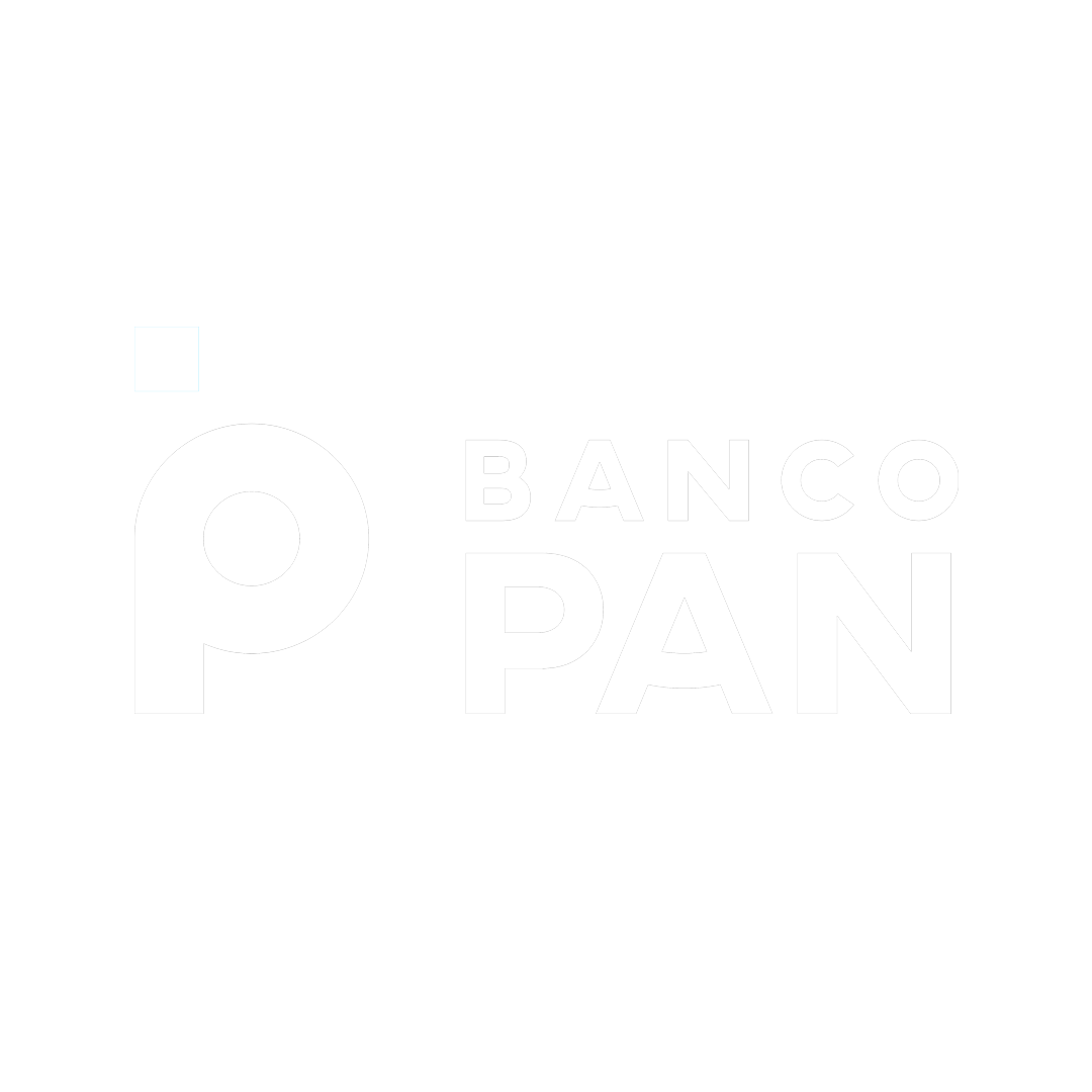 Banco Pan logo, featuring a stylized letter "P" next to the text "Banco Pan" in bold font.