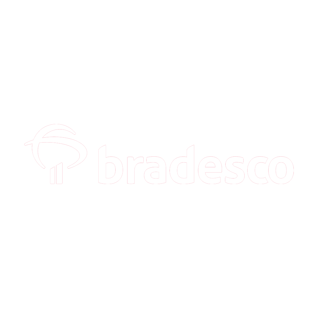 Bradesco logo with abstract design