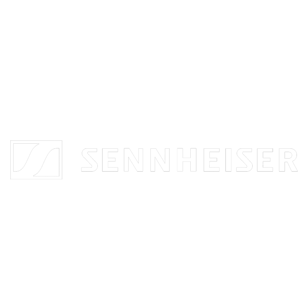 Sennheiser logo with stylized "S" icon and text.