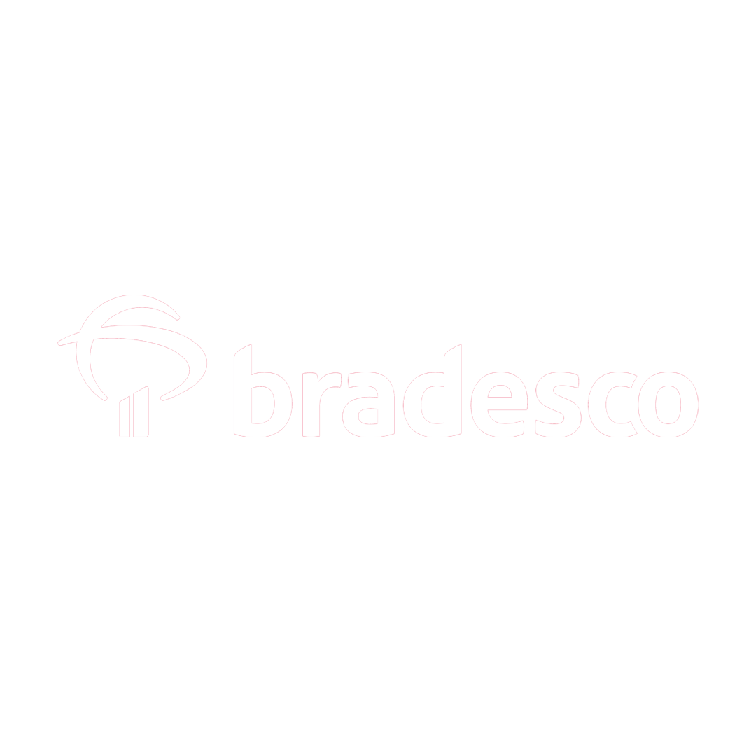 Bradesco logo with stylized tree and text