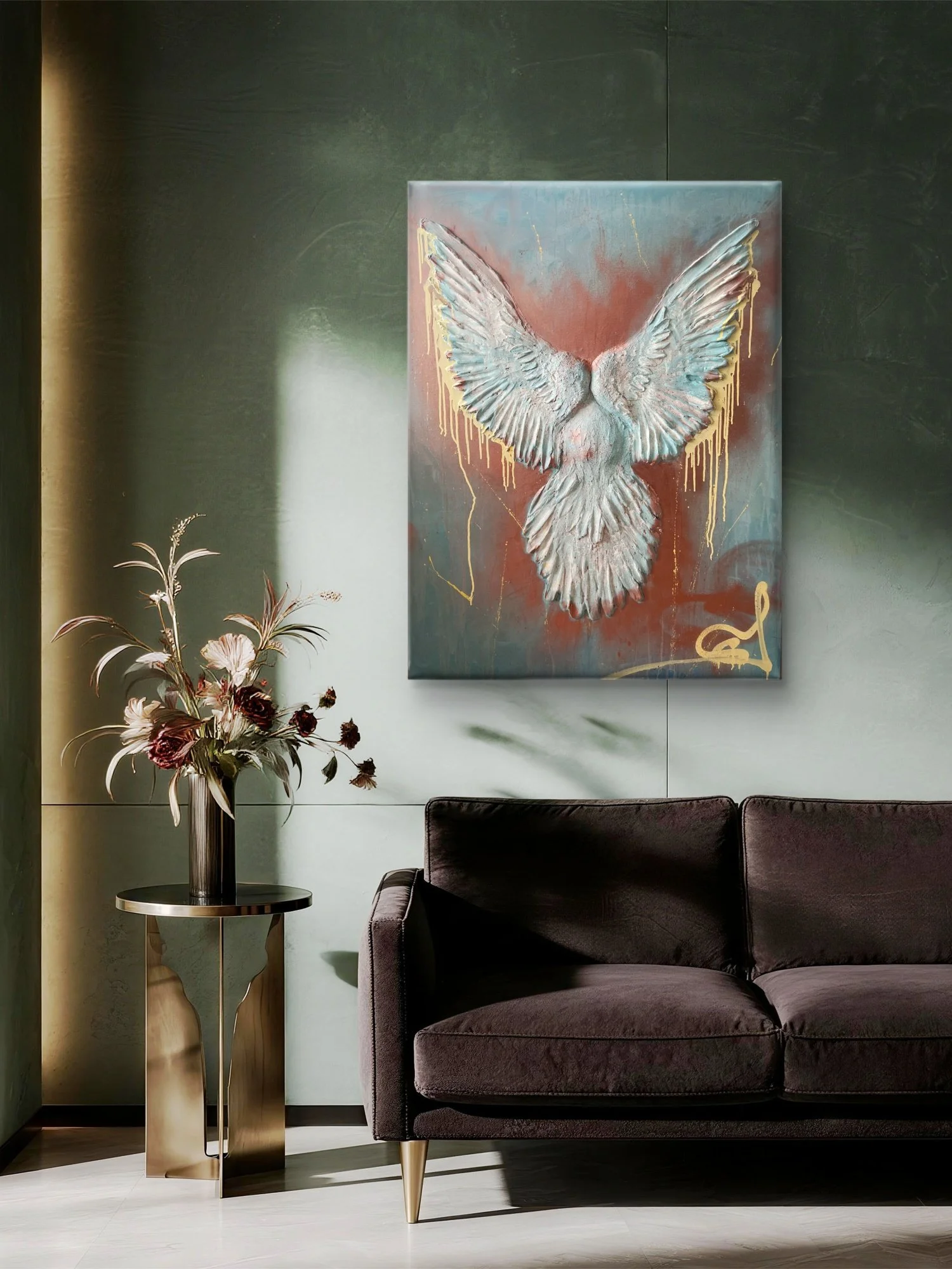 Vizualizace obraz Holoubice 120x90cm Denisa Blaho