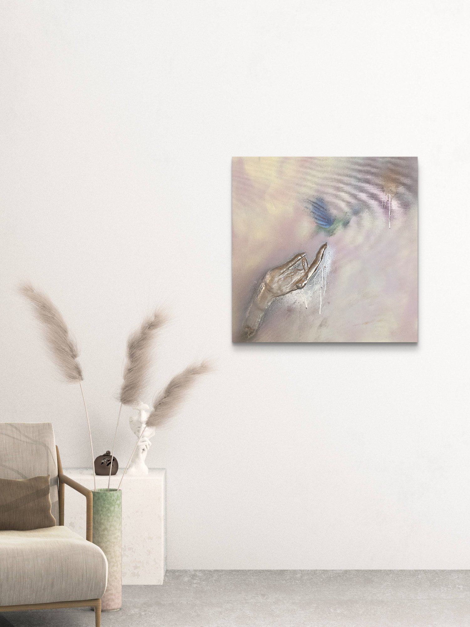 Vizualizace obraz dotek svobody 70x70cm Denisa Blaho