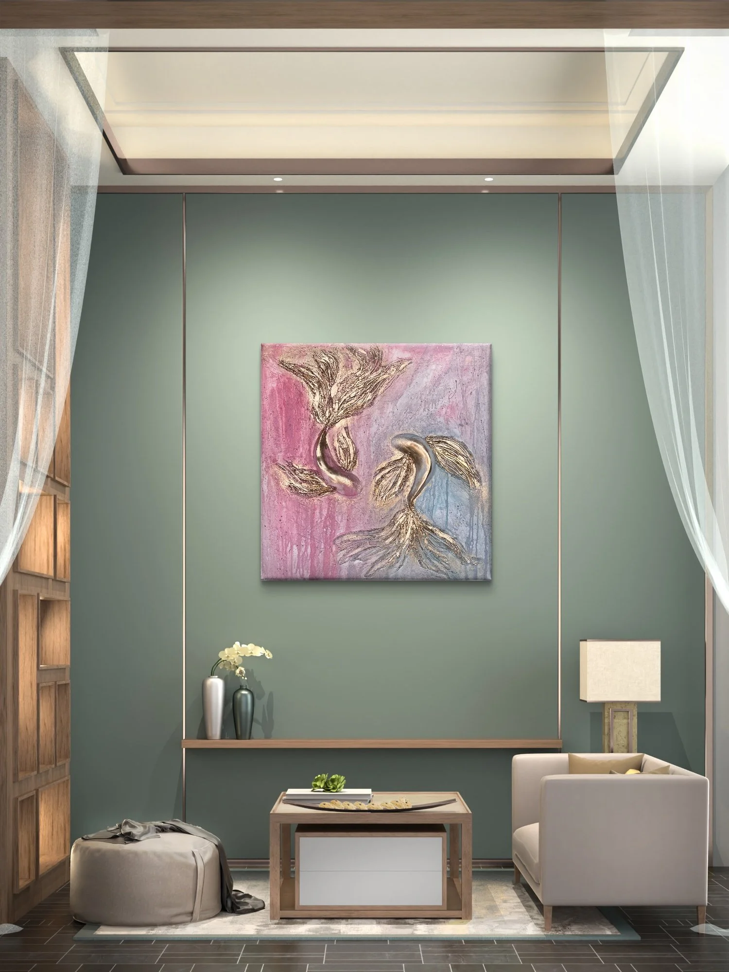 Vizualizace obraz 80x80cm Denisa Blaho