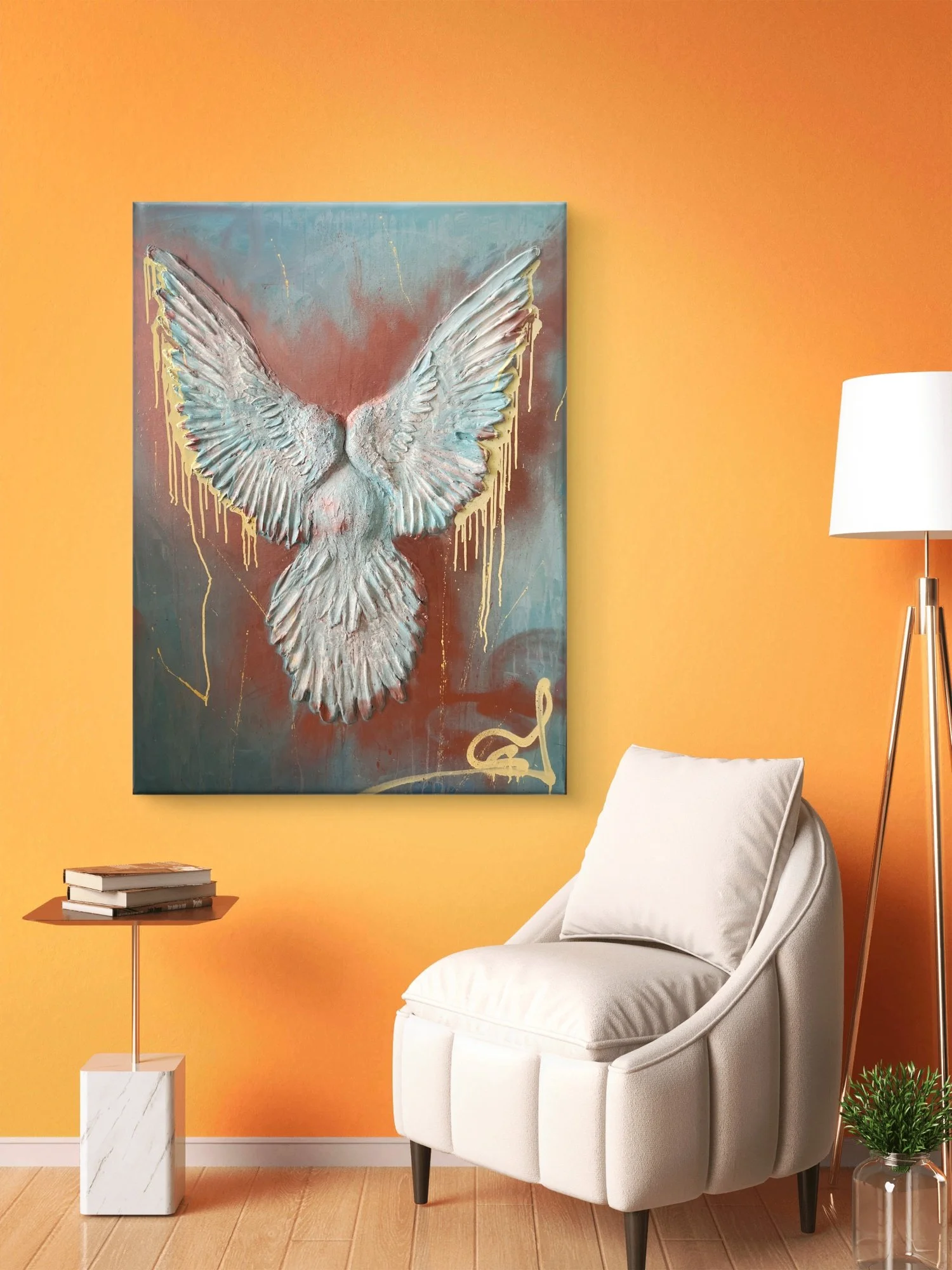 Vizualizace obraz Holoubice 120x90cm Denisa Blaho