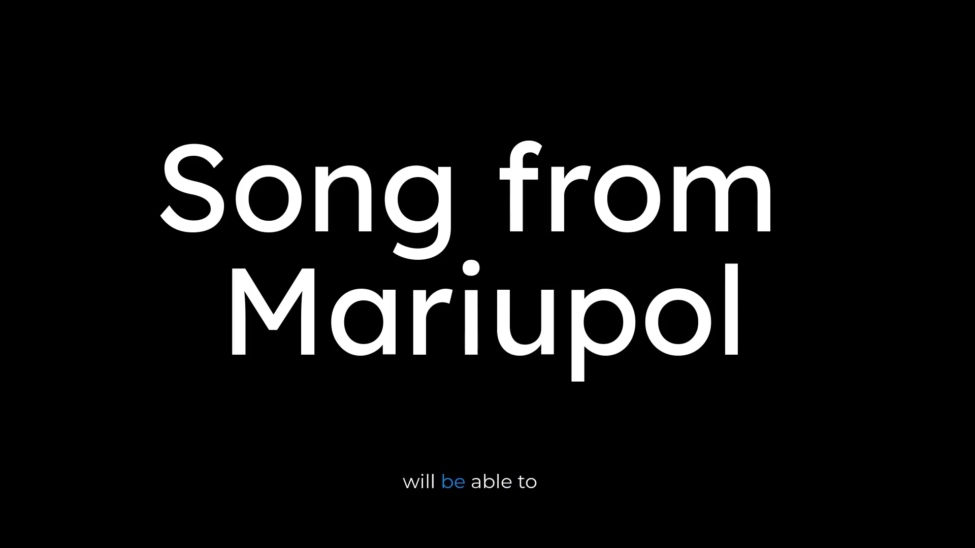 Song from Mariupol