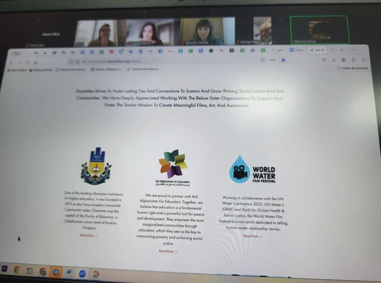 Journalism Department Discusses Its Work with Docutribe