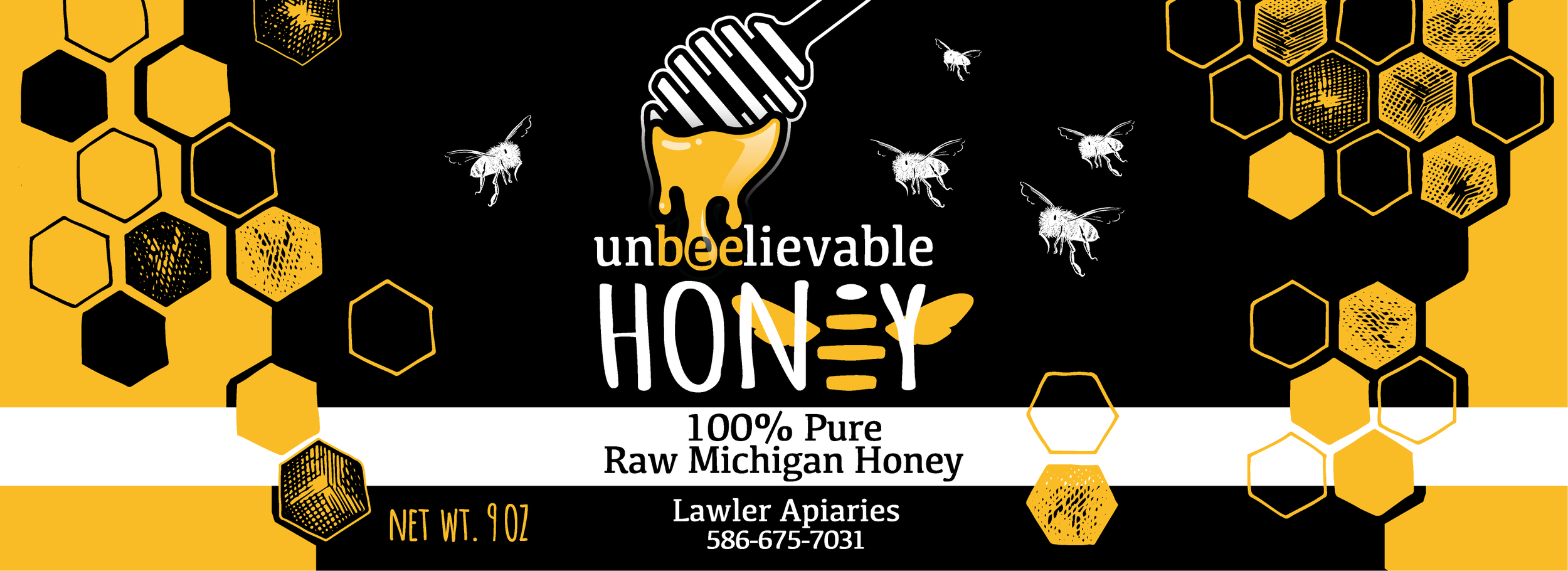 Unbeelievable Honey 25 Jar Wrappers PRINTPlain.png