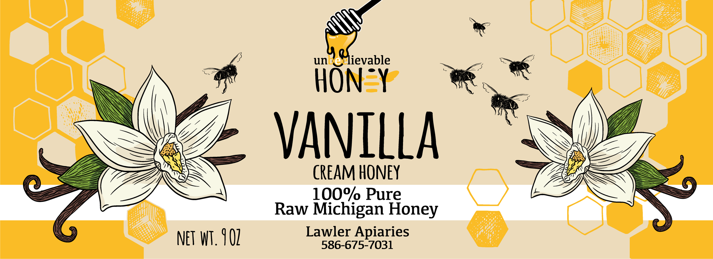Unbeelievable Honey 25 Jar Wrappers PRINTVanilla.png