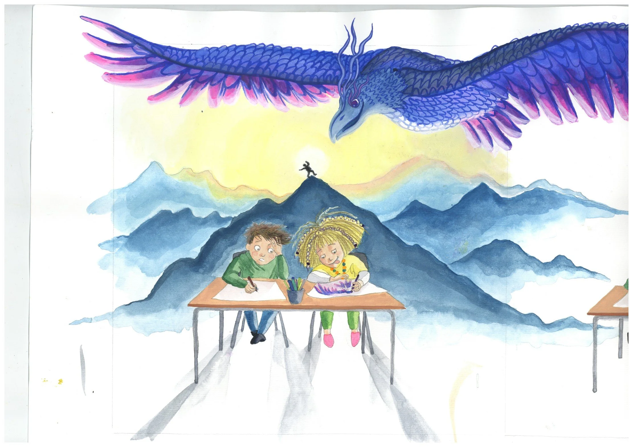 Willow and mountain