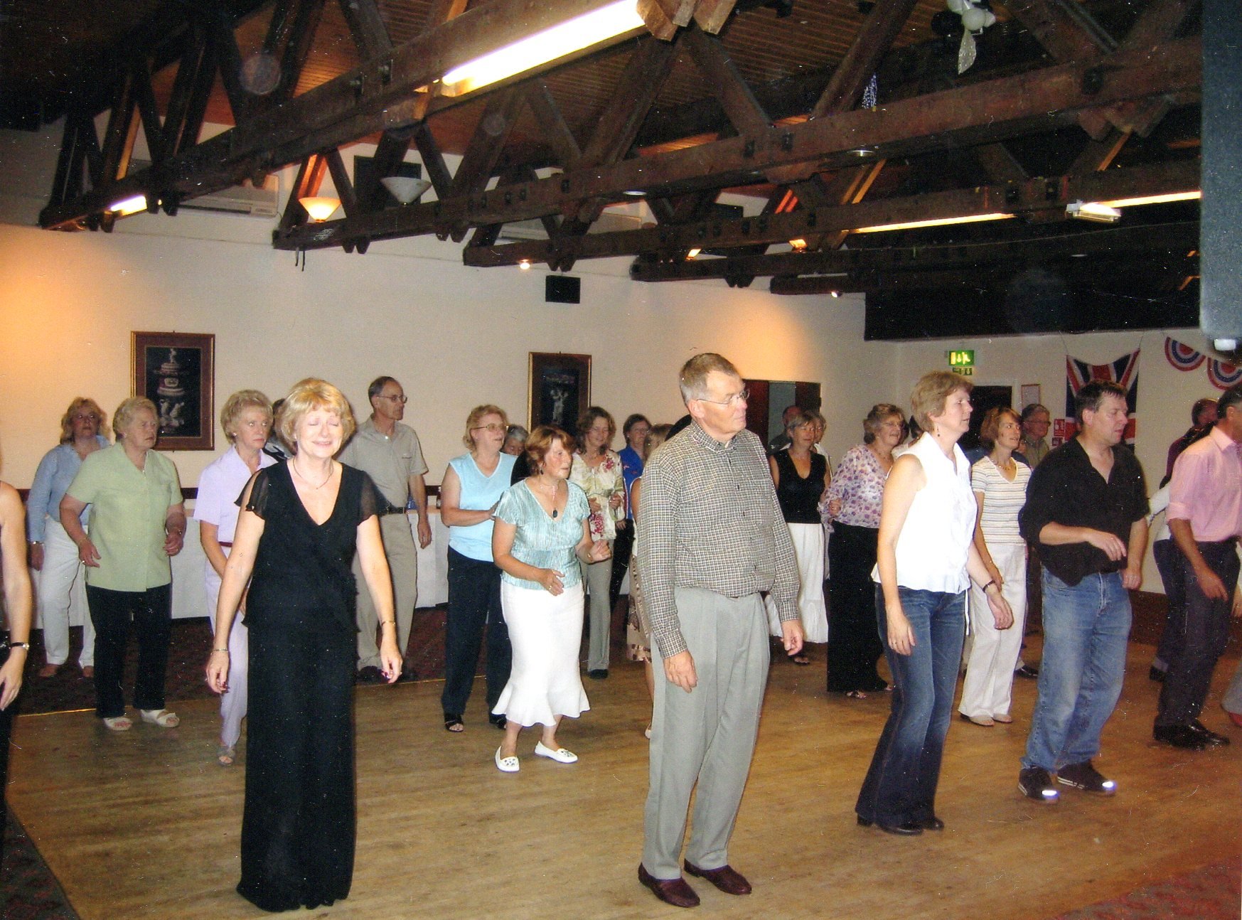 Line dancing , Shropshire 2005