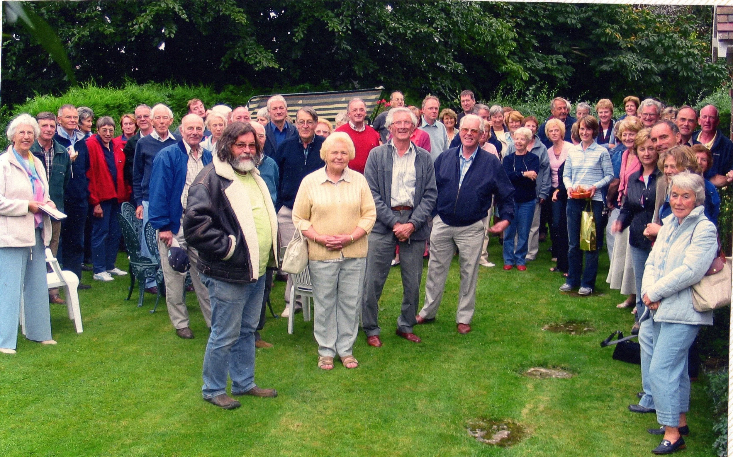 Afternoon tea at Russel & Helen's farm in Shropshire in 2005
