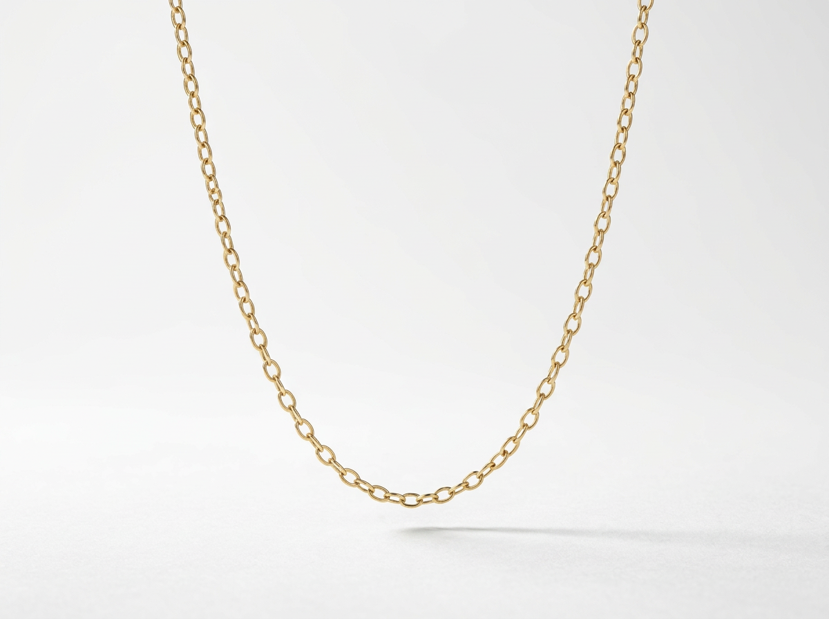 14K Gold Rolo Chain