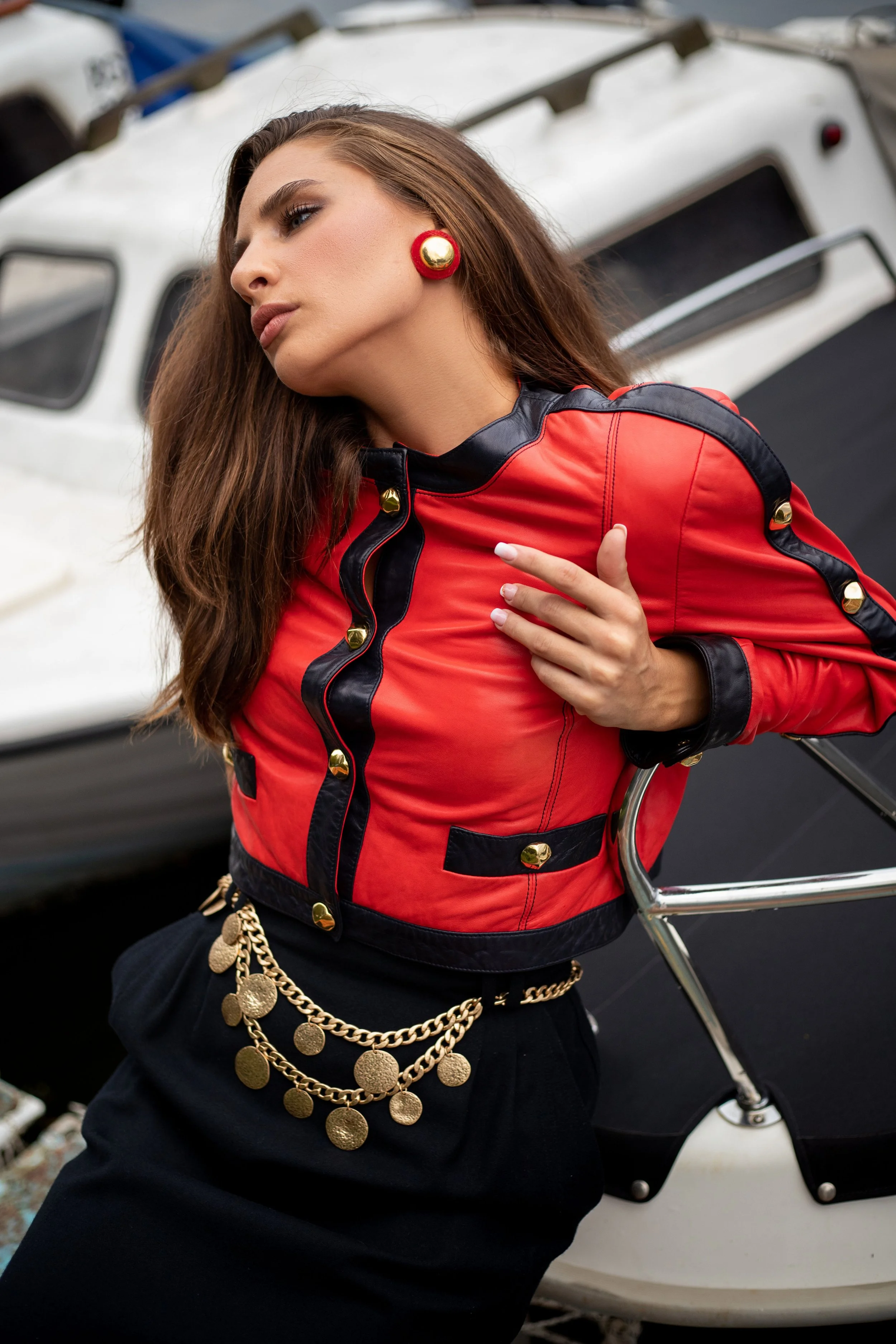 ESCADA by Margaretha Ley Leather Jacket