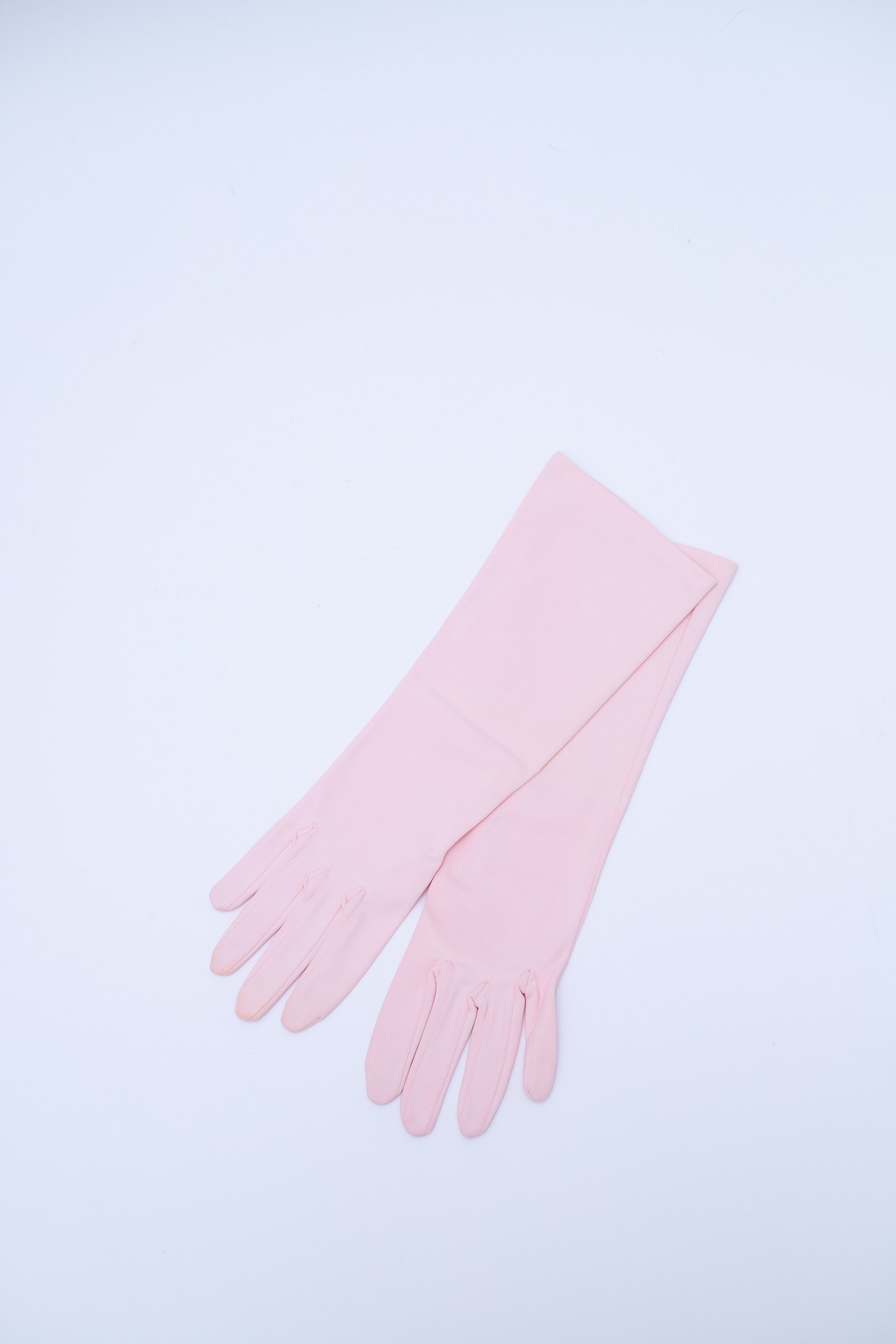 Rare Pastel Pink Gloves Midcentury “Peace”