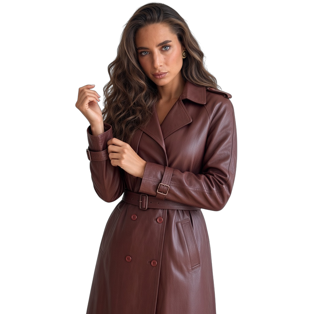 Leather Trench Coat