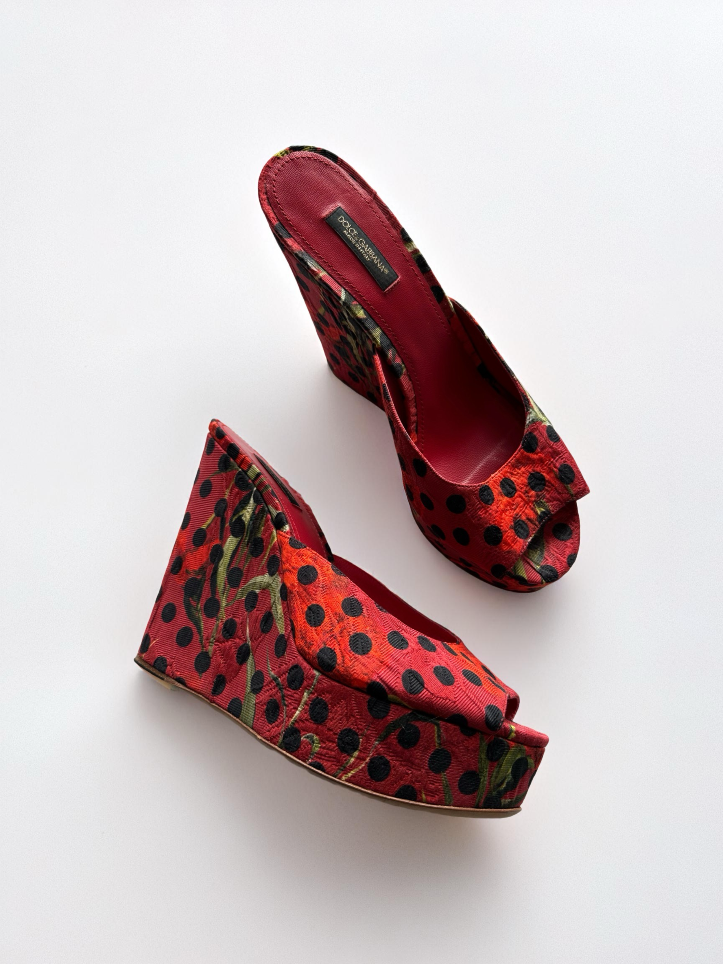 Dolce & Gabbana Polka Dot Wedges