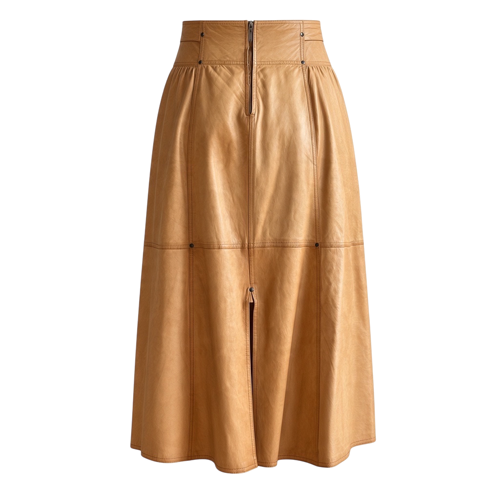 Leather skirt made in Yugoslavia
