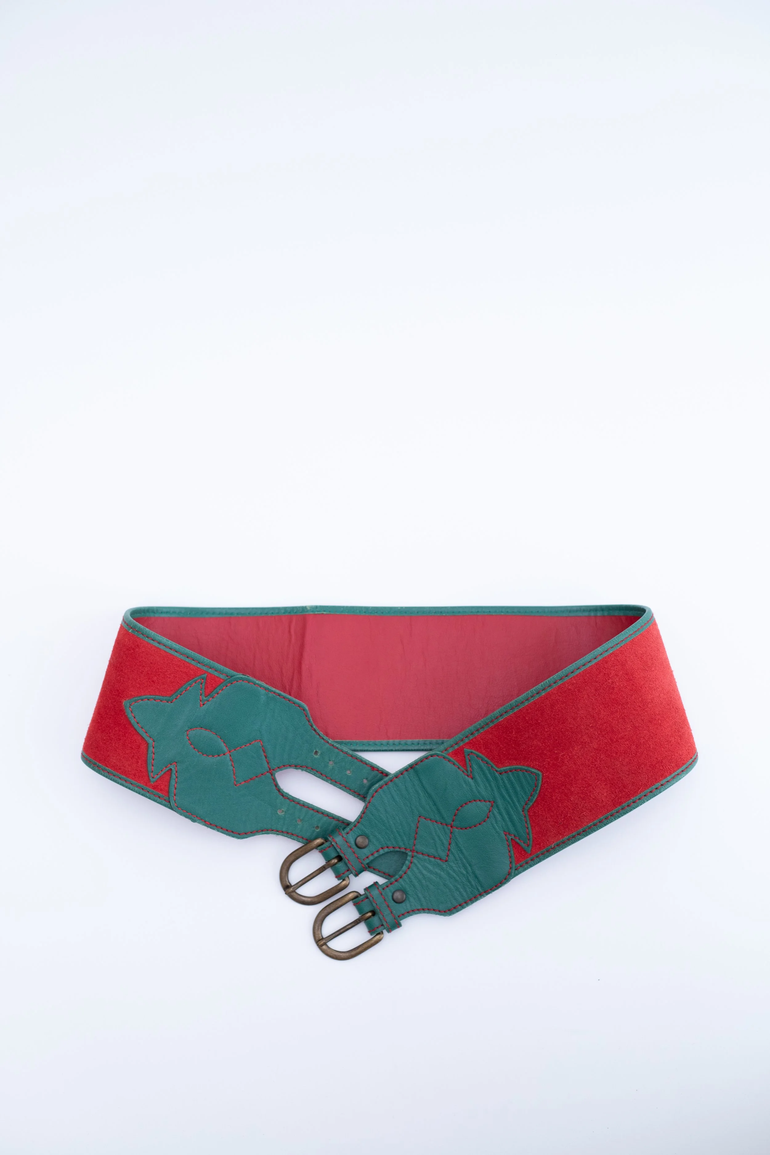 MONDI Red 1980s Belt