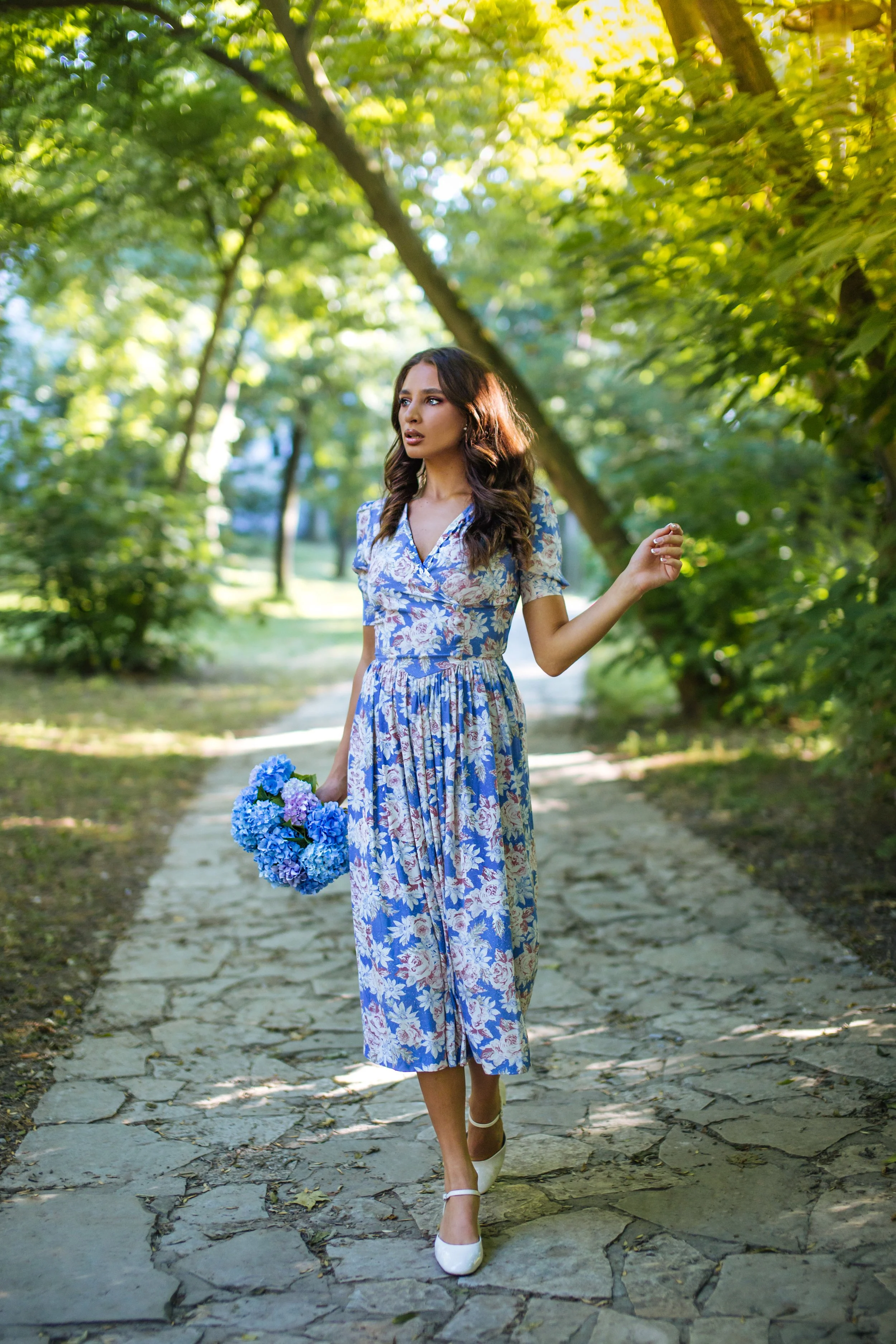 Laura Ashley 80's Floral Dress