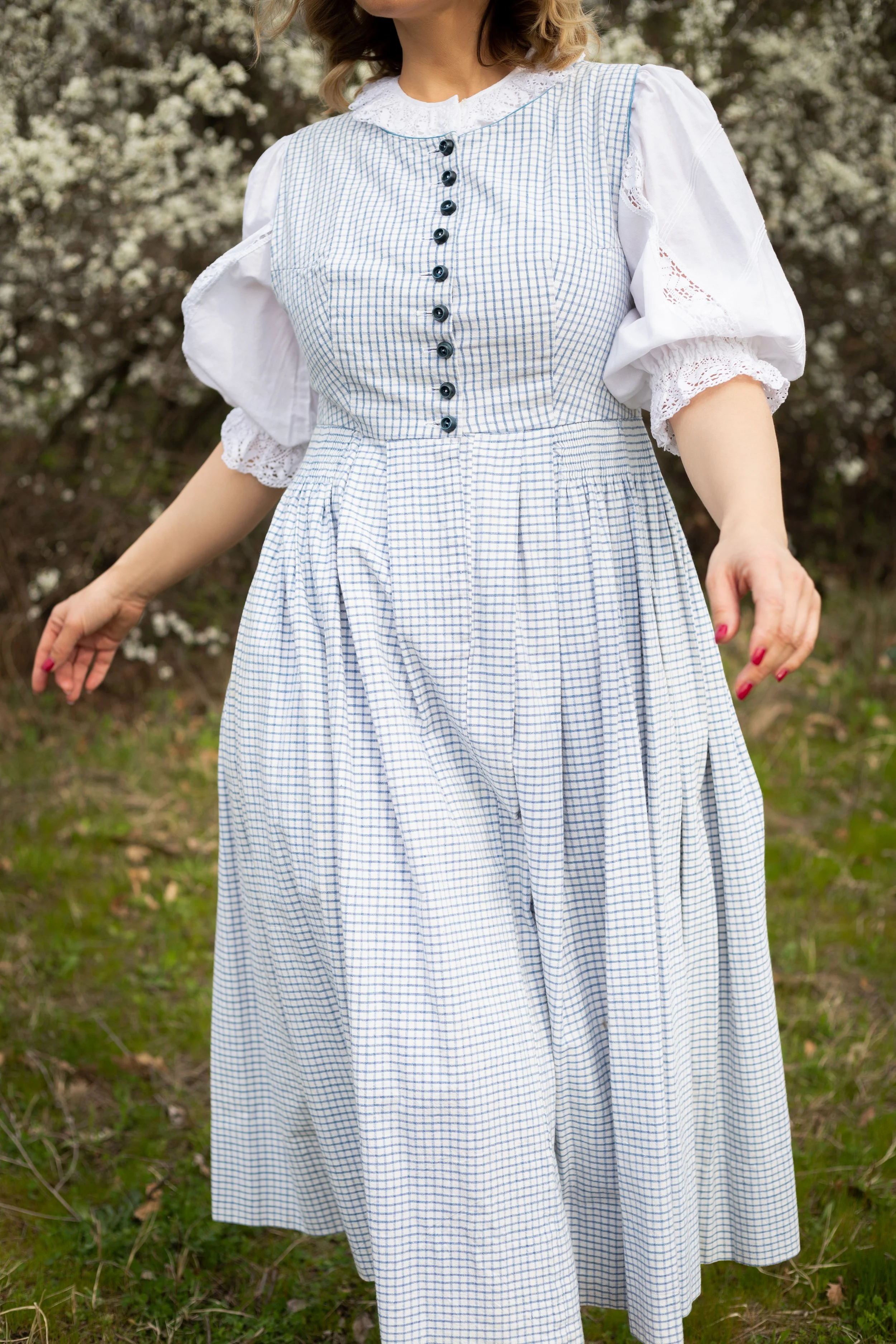 Folk Country style Dirndl Dress